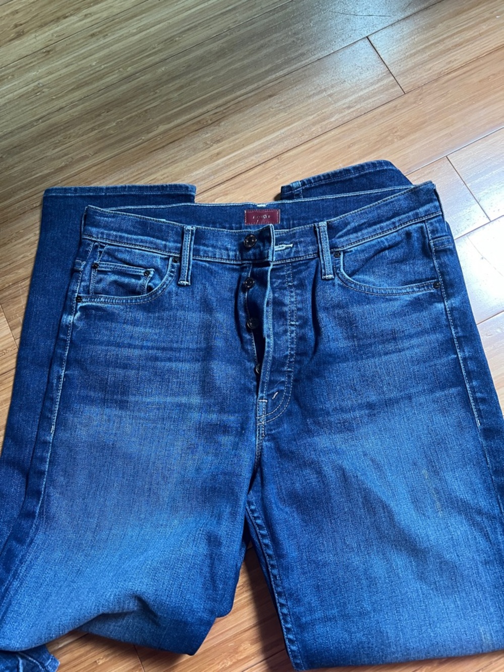 MOTHER Women's Straight Jeans - Deep Indigo Blue